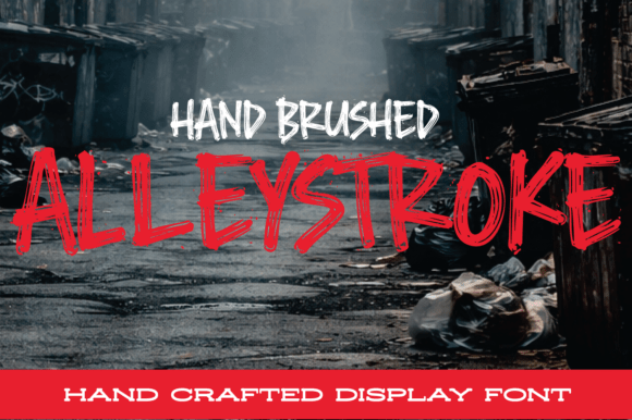 Alleystroke: The Raw Display Font for High-Energy Campaigns