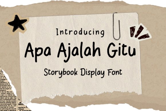 Apa Ajalah Gitu: A Whimsical Display Typeface for Modern Editorial Design