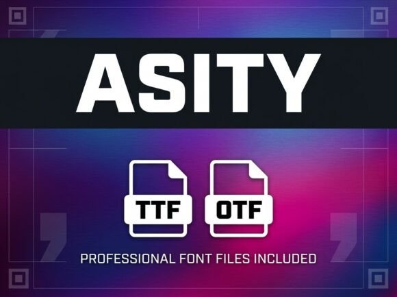 Asity: The Bold Display Typeface for Handmade Product Labels