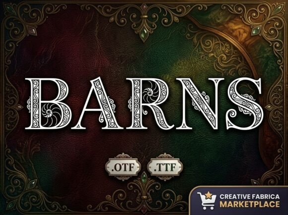 Barns: A Regal Display Typeface for Editorial Design