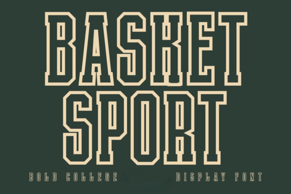 Basket Sport Outline: The Bold Typeface for Strong Brand Identity