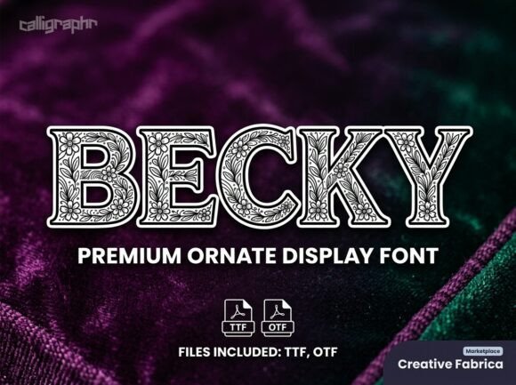 Becky: A Display Font That Anchors Campaign Visuals