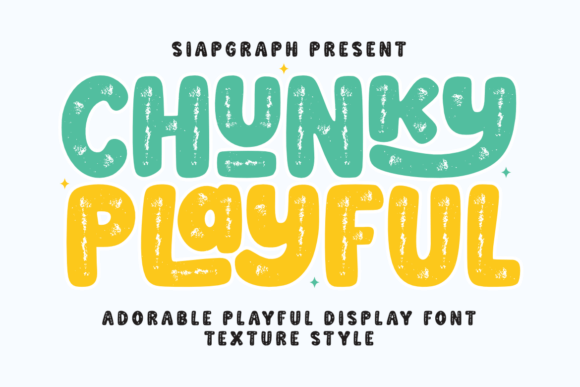 Chunky Playful Texture: The Perfect Display Font for Branding