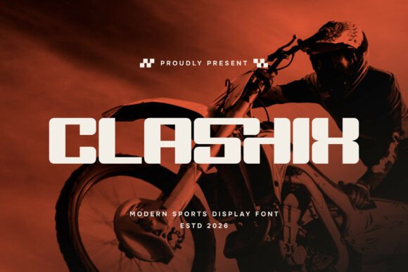 Clashix: The Modern Display Typeface for High-Energy Campaigns