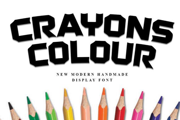 Crayons Colour: A Playful Display Typeface for Modern Web Design