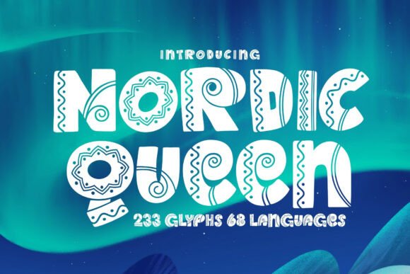 Discovering Nordic Queen: A Whimsical Typeface for Editorial Design