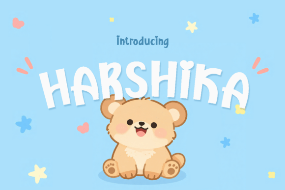 Harshika: A Playful Handwritten Display Font for Joyful Branding