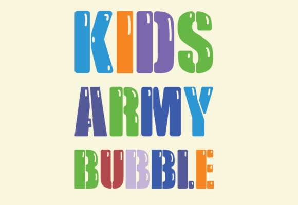Kids Army Bubble: A Playful Display Typeface for Modern Editorial Design