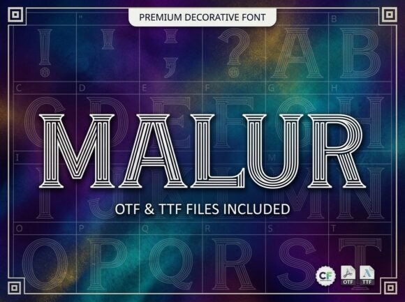 Malur: The Perfect Display Font for Handmade Product Labels