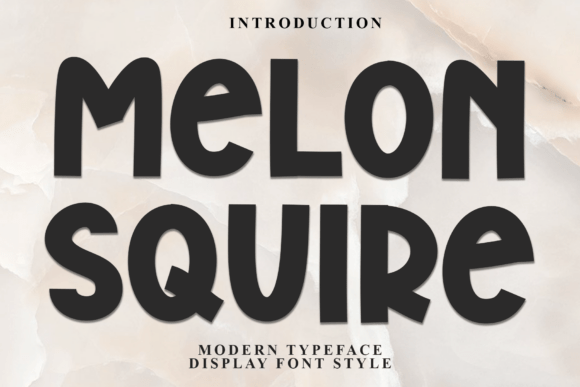 Melonsquire: The Festive Display Font for Holiday Branding Projects