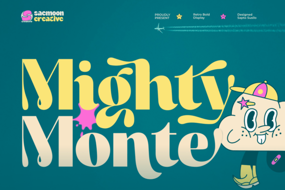 Mighty Monte: A Playful Display Font for Modern Editorial Design