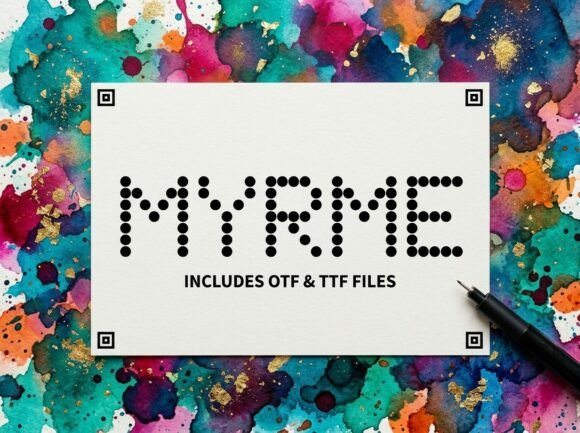 Myrme: A Decorative Display Font for Standout Brand Identity