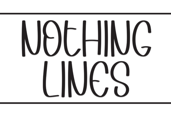 Nothing Lines: A Modern Display Typeface for Digital Brands