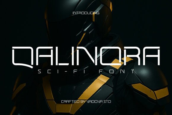 Qalinora: The Futuristic Display Typeface for Modern Web Design